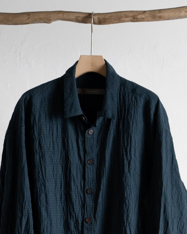 Ex. RELAXED FIT SHIRT, shearling twill check