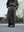 BELTED CREPE TUCK SLACKS, brown