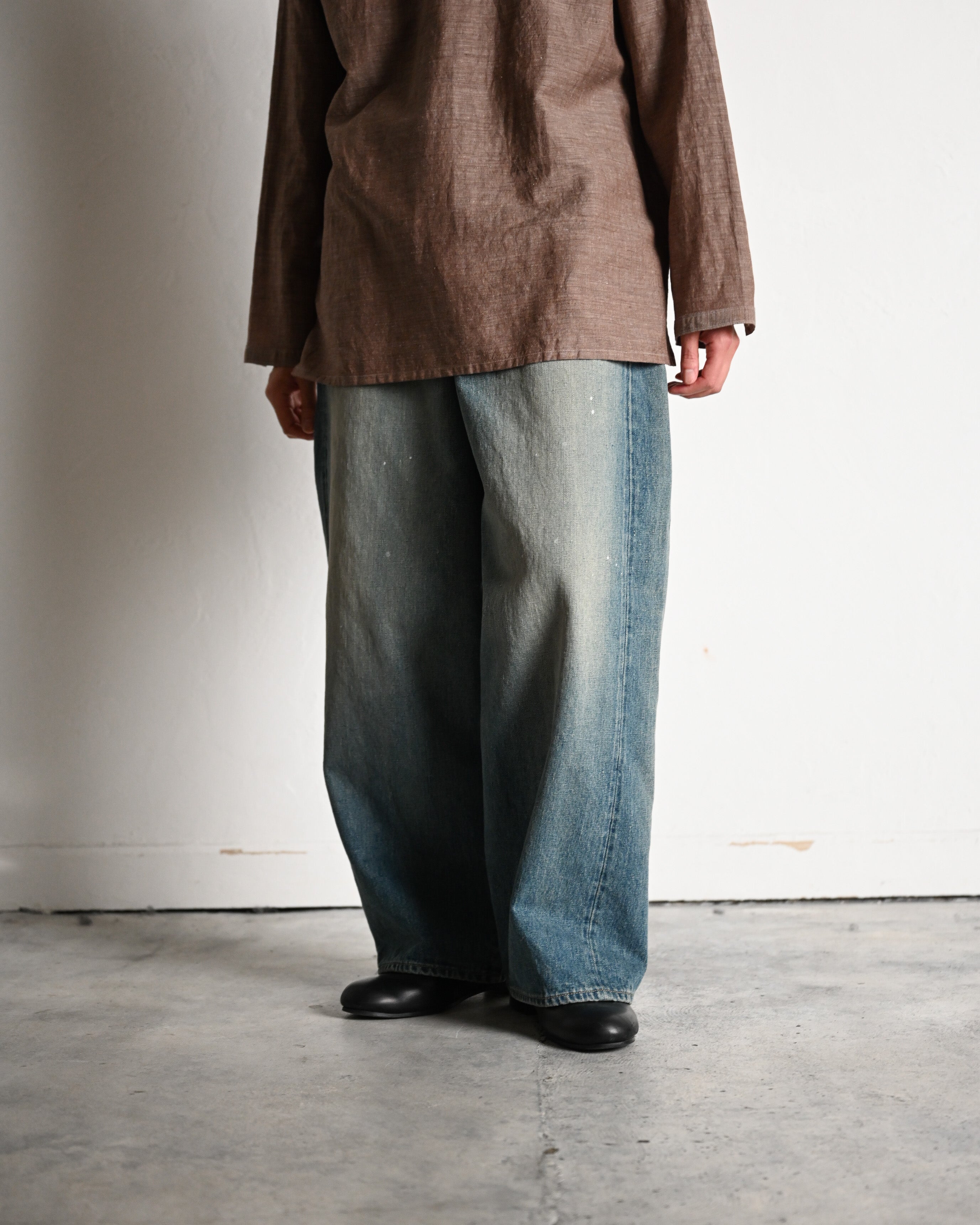 YOKO SAKAMOTO - 5POCKT BAGGY PANTS, raw denim | COELACANTH ヨーコ