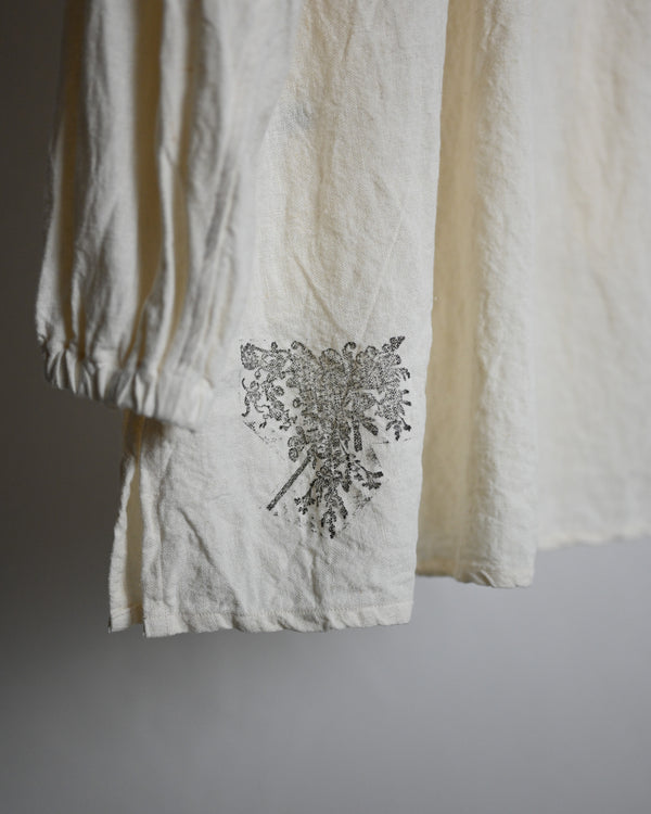 SMOCK-white, canvas linen