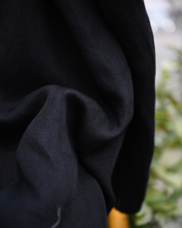 100/S LINEN TAILORED JACKET, black