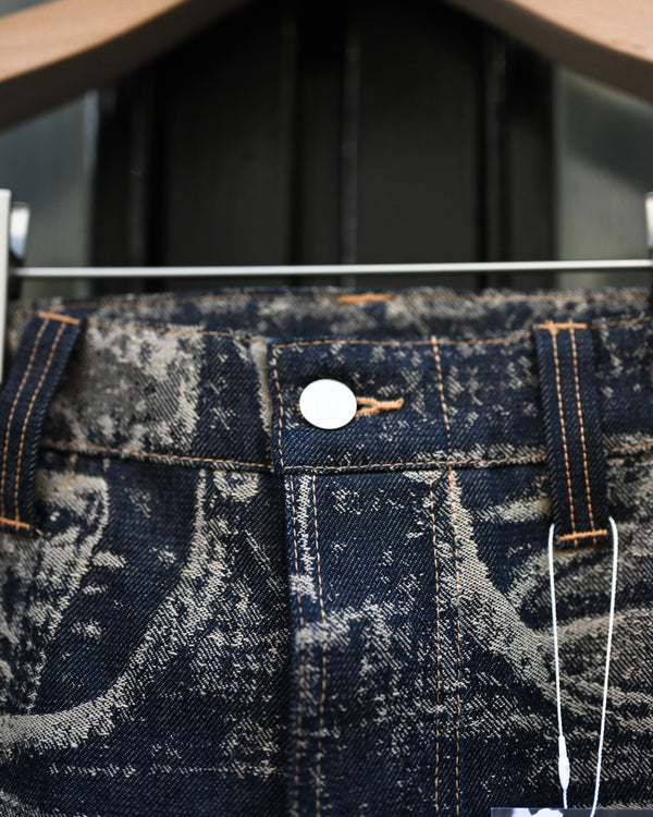 x-ray jacquard denim trouser