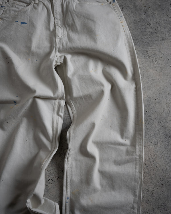 STRAIGHT WIDE DENIM PANTS