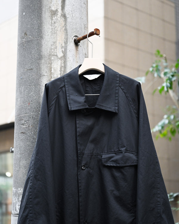 SINGLE BREASTED COLLAR COAT, black