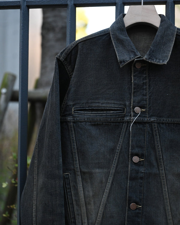 coffee black denim jacket, dstryd