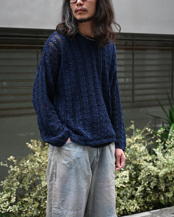 Ex. Mesh V Neck Sweater