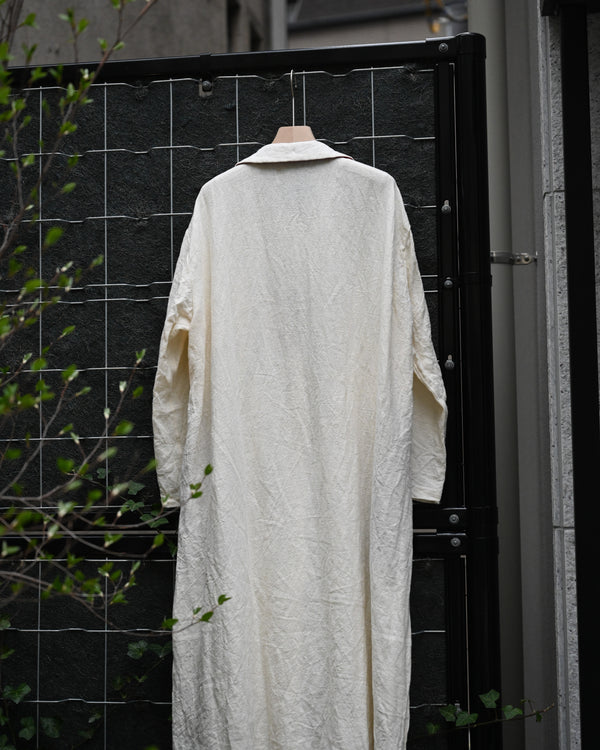 PULLOVER DRESS-white, canvas linen