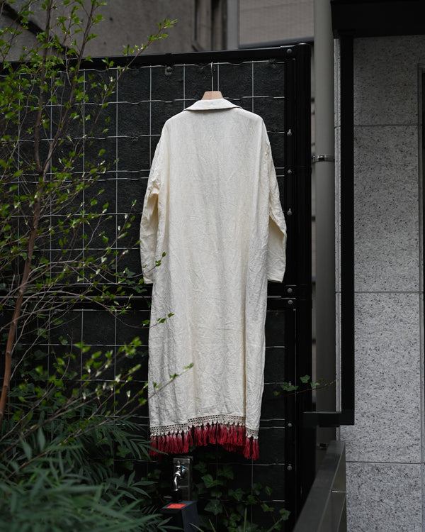 PULLOVER DRESS-white, canvas linen