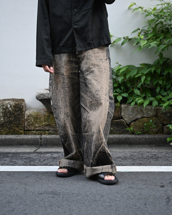x-ray jacquard denim trouser