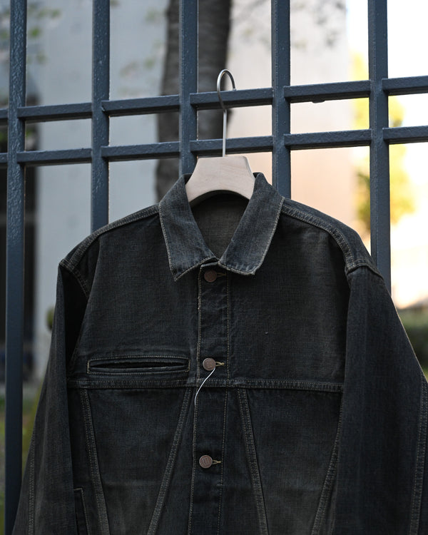 coffee black denim jacket, dstryd