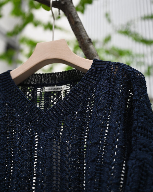 Ex. Mesh V Neck Sweater