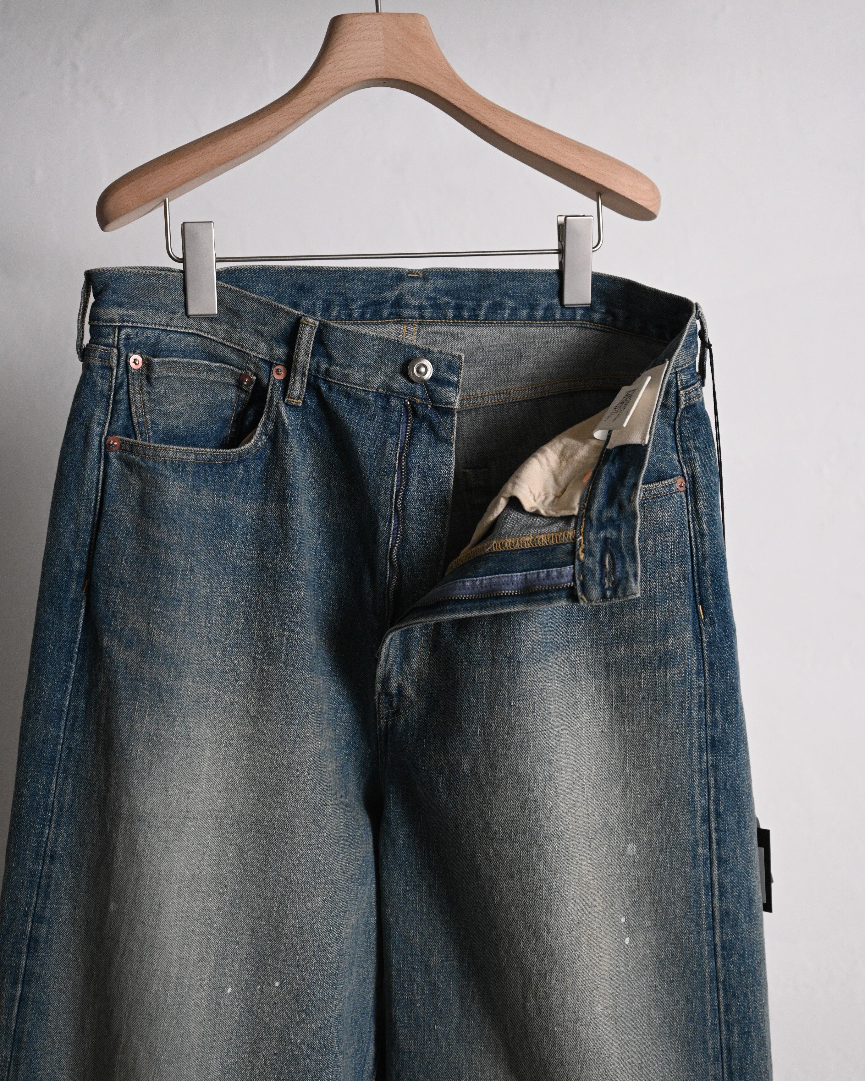 YOKO SAKAMOTO - 5POCKT BAGGY PANTS, raw denim | COELACANTH ヨーコ