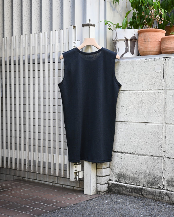 BACK CREPE JERSEY / SLEEVELESS