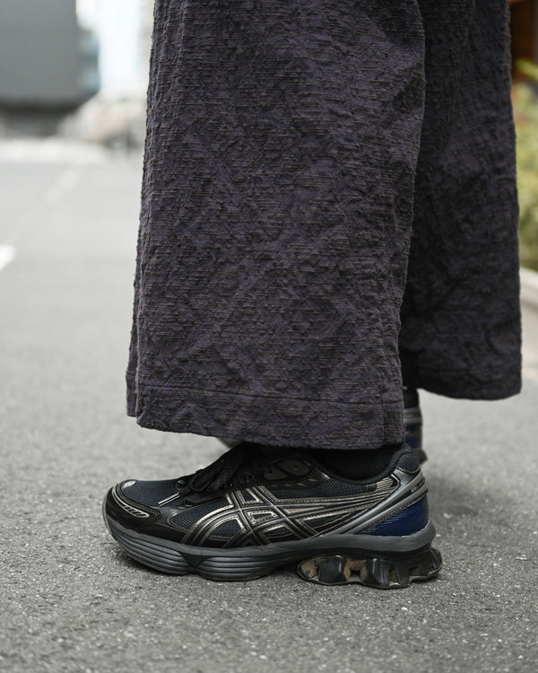EX. BAGGY PANTS, slub yarn dobby cloth