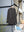 CREPE HALF ZIP SHIRT, brown