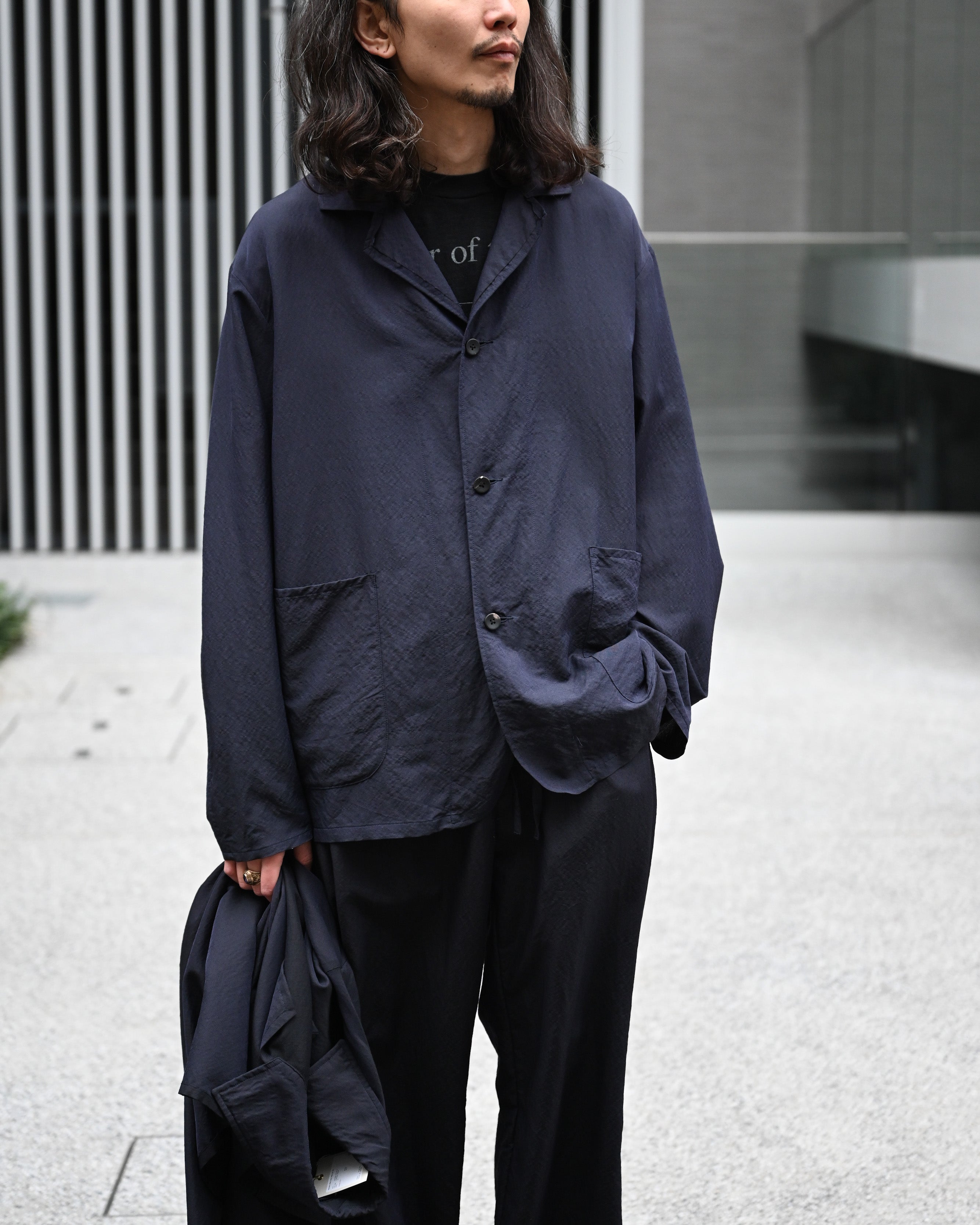 ulterior アルテリア - WASHED WOOL SILK TWILL JKT – coelacanth