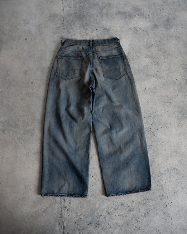 STRAIGHT WIDE DENIM PANTS