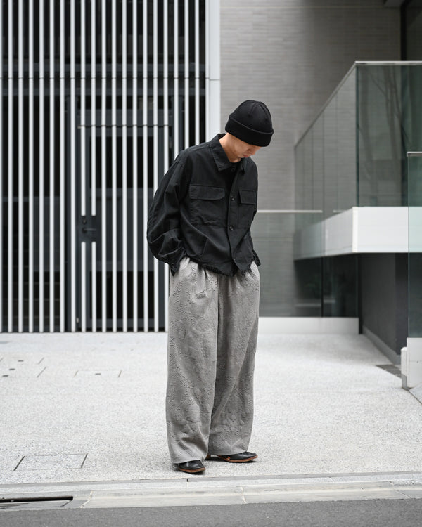 AGING LACE DOUBLE PANEL SLACKS, gray