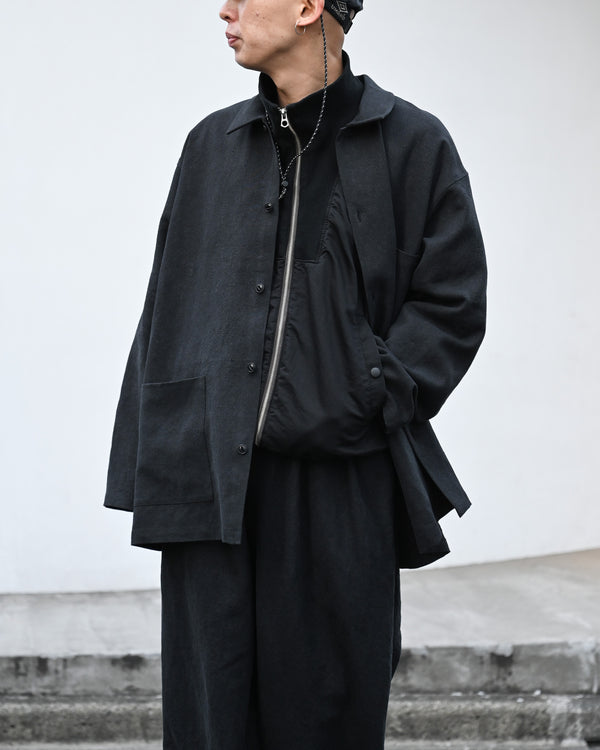 WORK SHIRT, max high count hemp, black