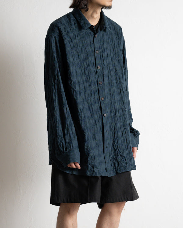 Ex. RELAXED FIT SHIRT, shearling twill check