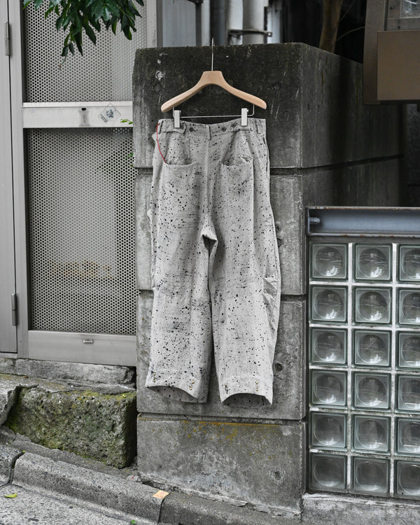HOOK PANTS, airbrushed dyed fabrics