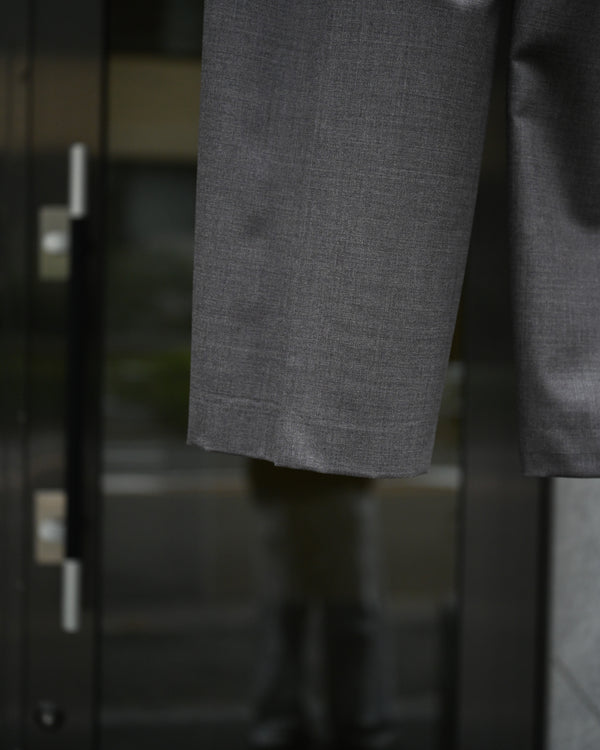 WOOL EXTRA WIDE TROUSERS, dark brown