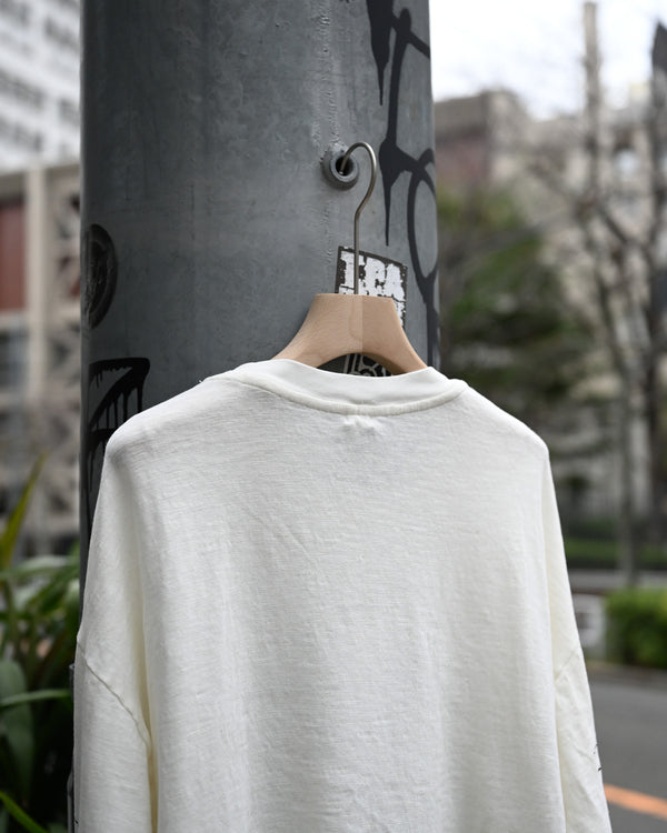 My L/S TEE "will leave", white