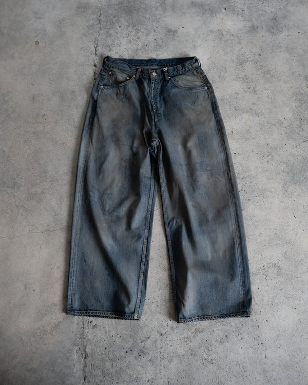 STRAIGHT WIDE DENIM PANTS
