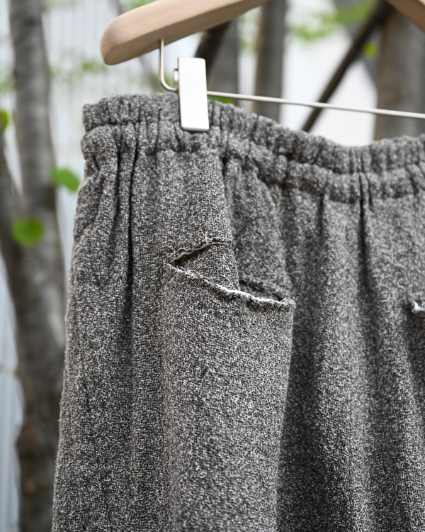 BAGGY PANTS, special twisted yarn fabrics