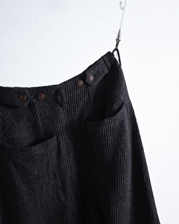 Wool linen kersey hook pants