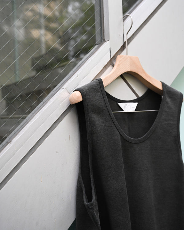UNEVENNESS TANK TOP, black