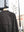 CREPE HALF ZIP SHIRT, brown