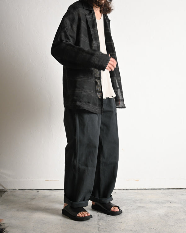 730 (710 EXTRAS -Wide leg- ), twill, faded black