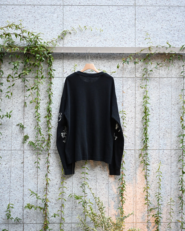 My L/S TEE "will leave", black