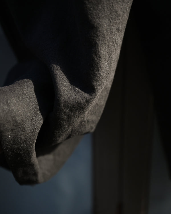 BAGGY EASY PANTS, max high count hemp, brown