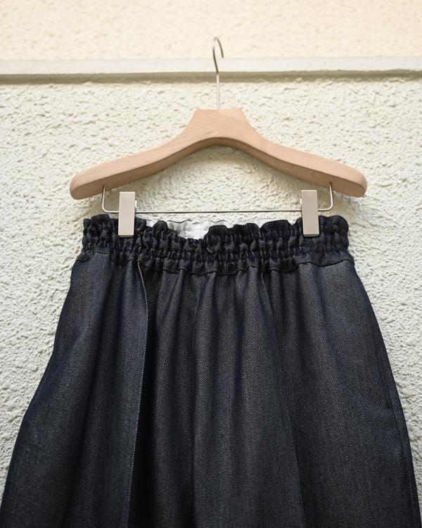 WASHI PAPER WOOL TWILL WIDE TROUSERS