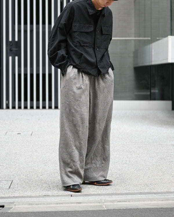 AGING LACE DOUBLE PANEL SLACKS, gray