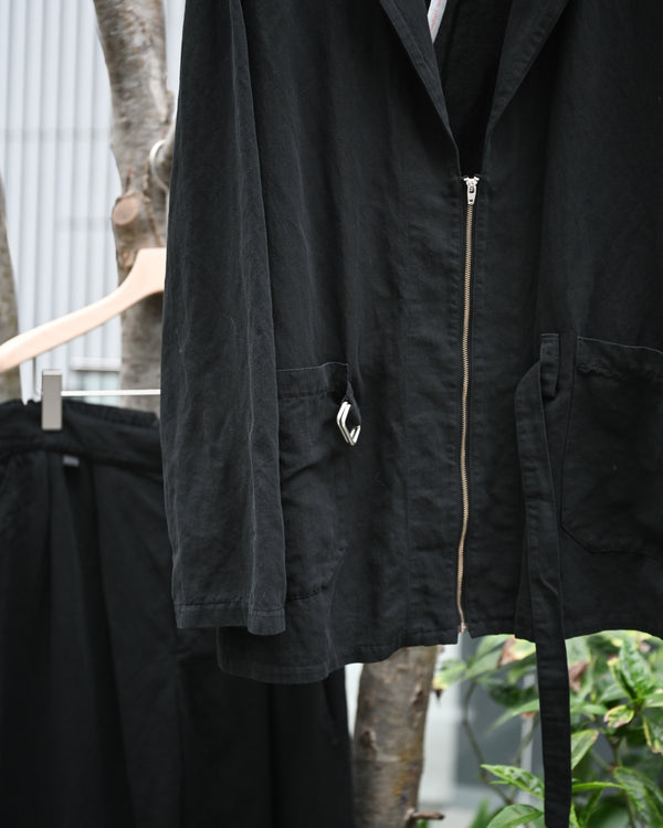 belted jkt, black