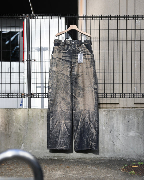 x-ray jacquard denim trouser