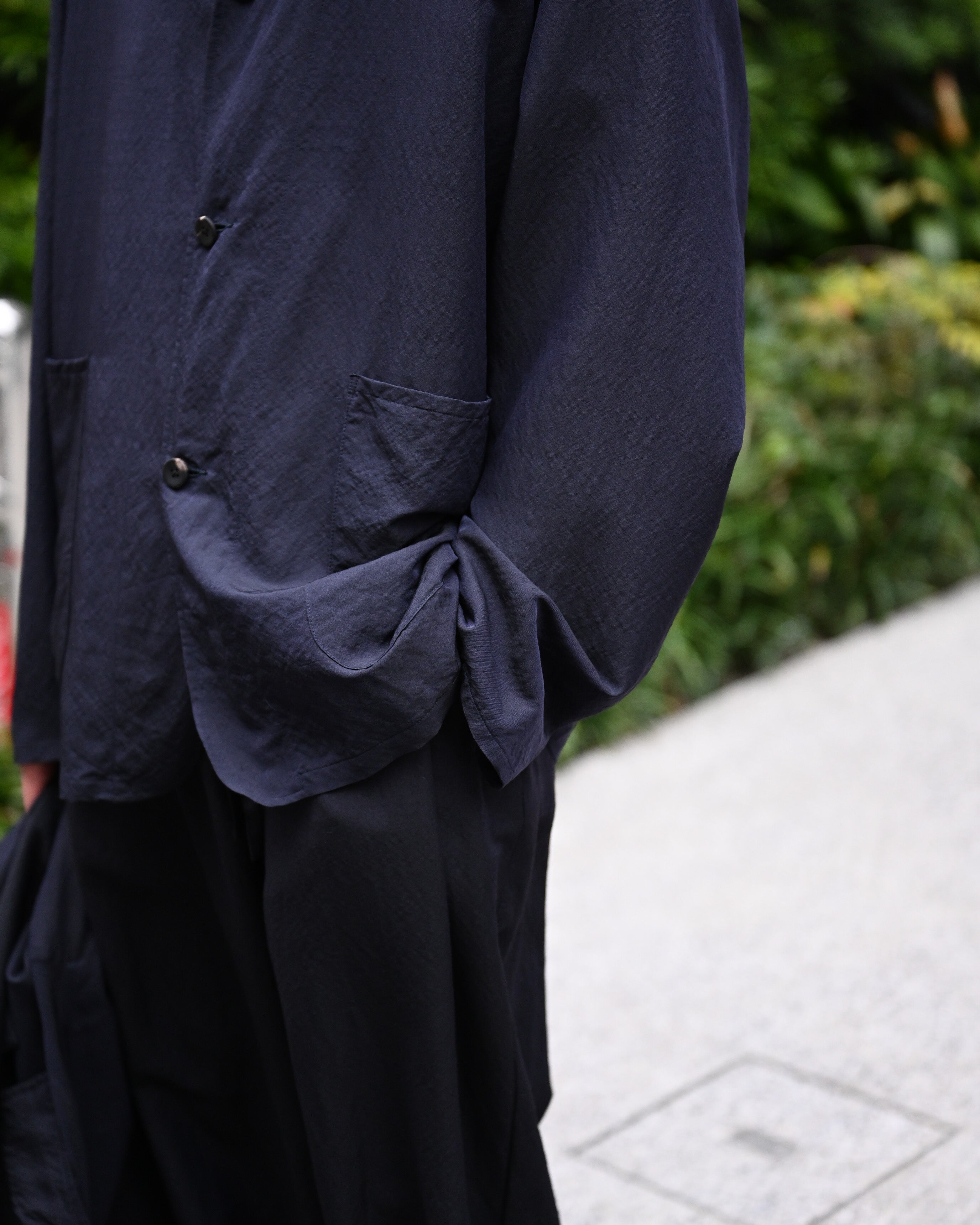 ulterior アルテリア - WASHED WOOL SILK TWILL JKT – coelacanth