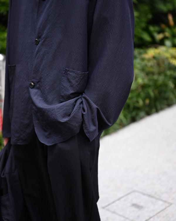 WASHED WOOL SILK TWILL JKT
