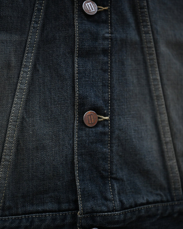 coffee black denim jacket, dstryd