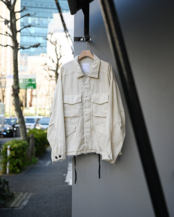 AGING FIELD JACKET, white