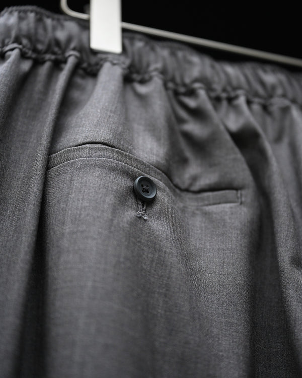 WOOL EXTRA WIDE TROUSERS, dark brown