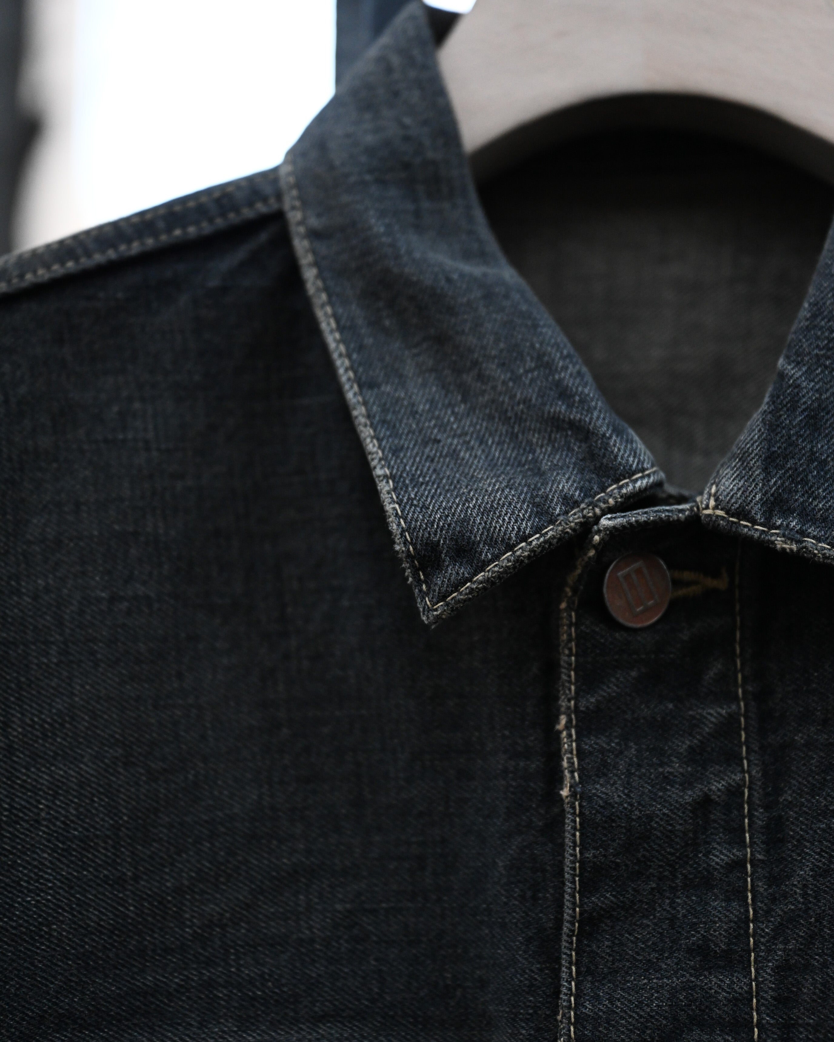 レトロダイスケ daisuke tanabe ダイスケタナベ - coffee black denim jacket, dstryd