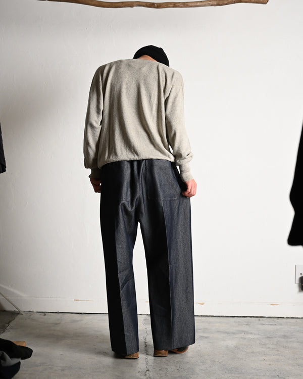 SILK LINEN V L/S, white sand