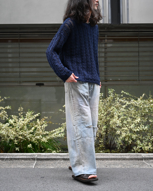 Ex. Mesh V Neck Sweater