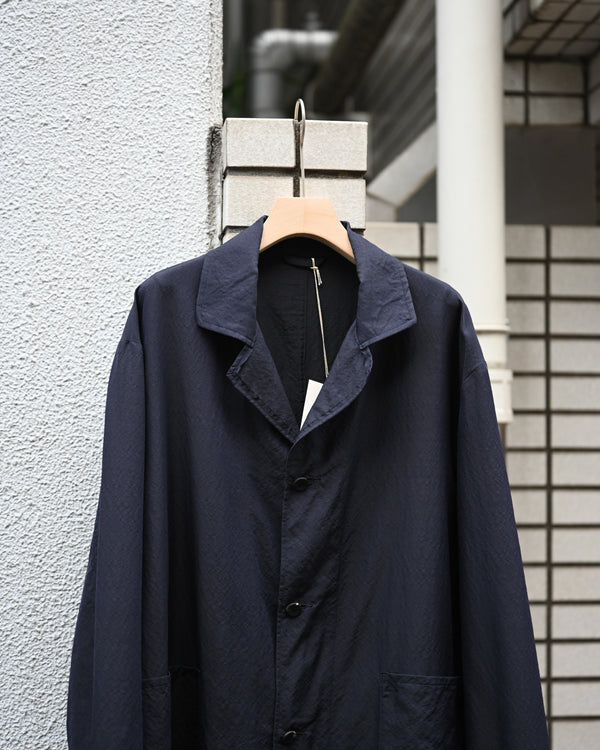 WASHED WOOL SILK TWILL JKT