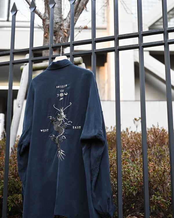 EMBROIDERED SOUVENIR SHIRT, navy