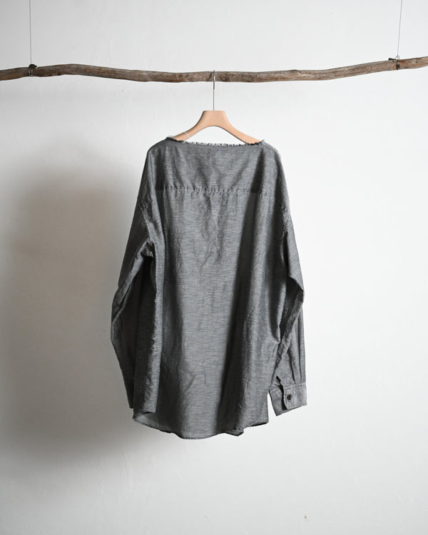 Our Knowledge Tucked Shirt, gray